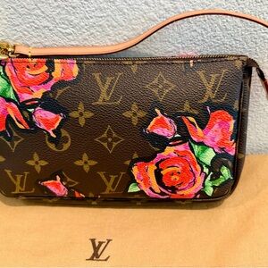 Authentic Louis Vuitton x Stephen Sprouse Monogram Roses Pochette